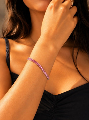 Blush Tennis Bracelet