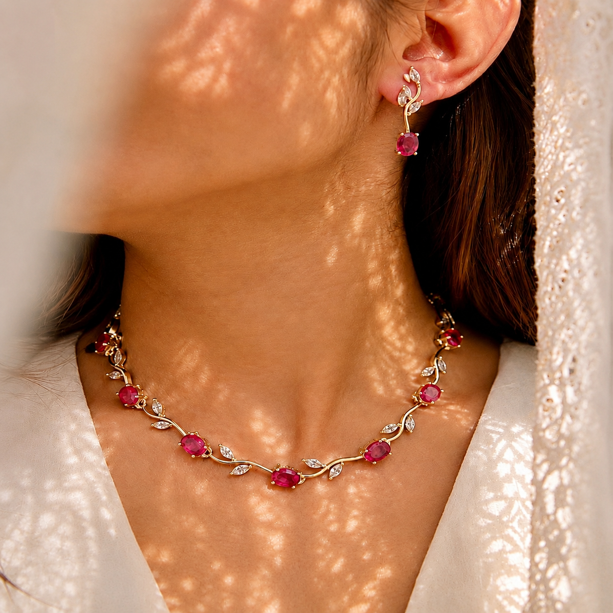 Tulip Necklace Set